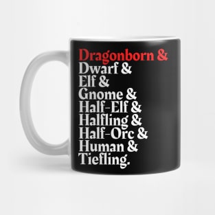 I'm The Dragonborn - D&D All Race T-Shirt Mug